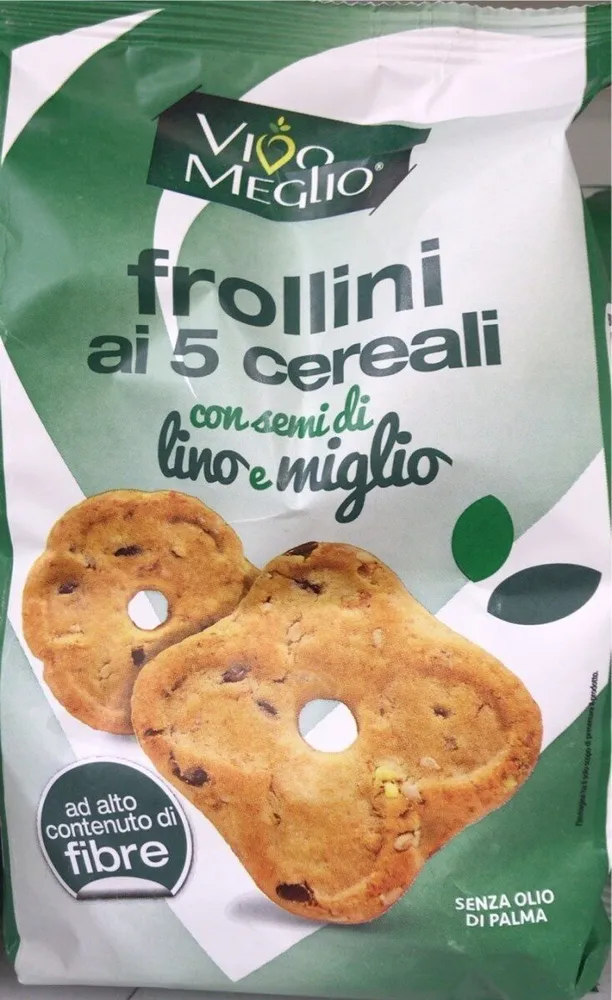 Frollini ai 5 cereali con semi di lino e miglio