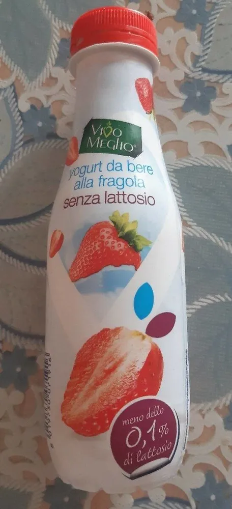 yogurt alla fragola senza lattosio