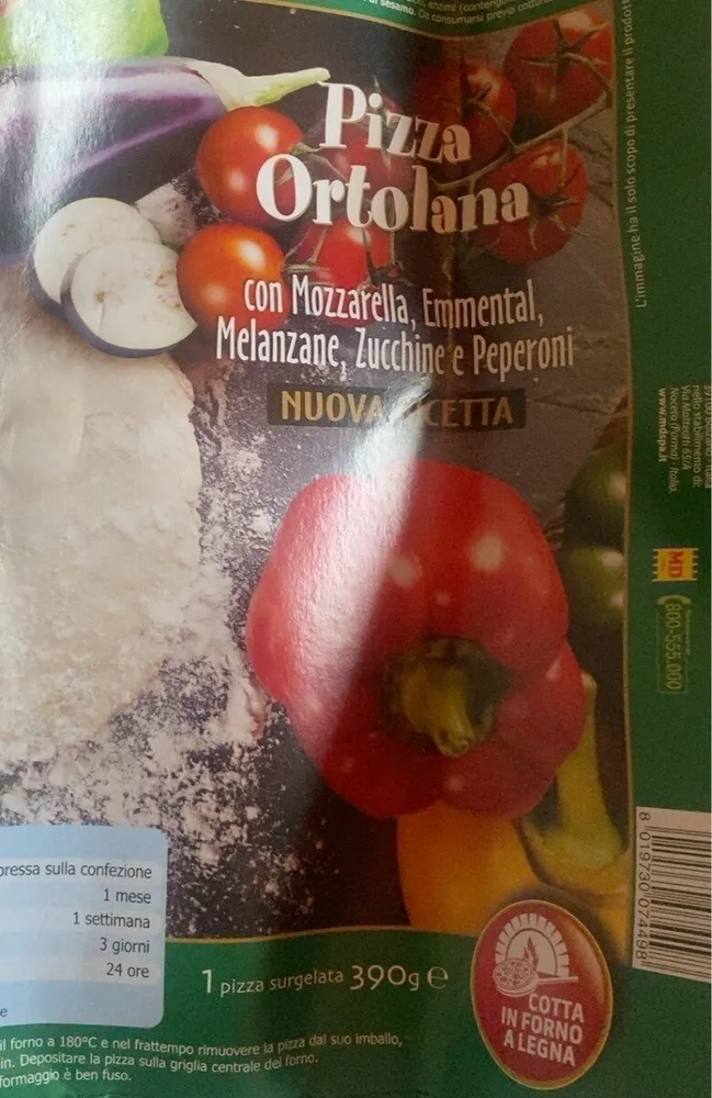 Pizza ortolana