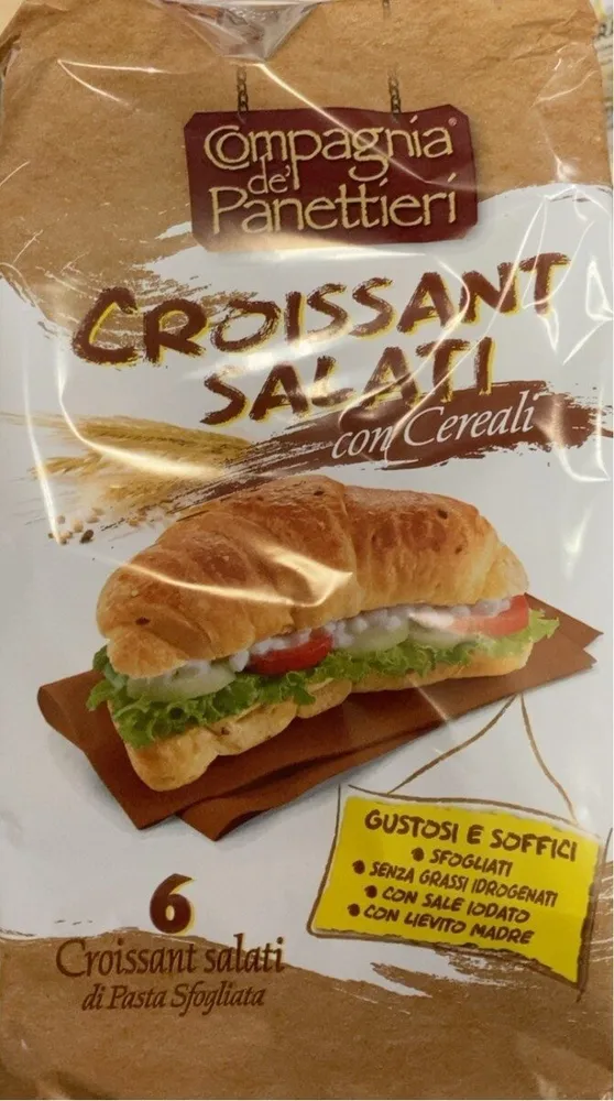 Croissants salati con cereali