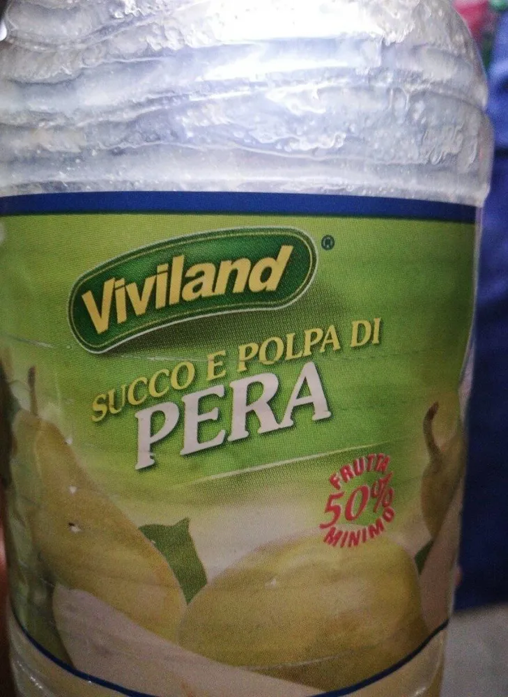 Succo e polpa di pera