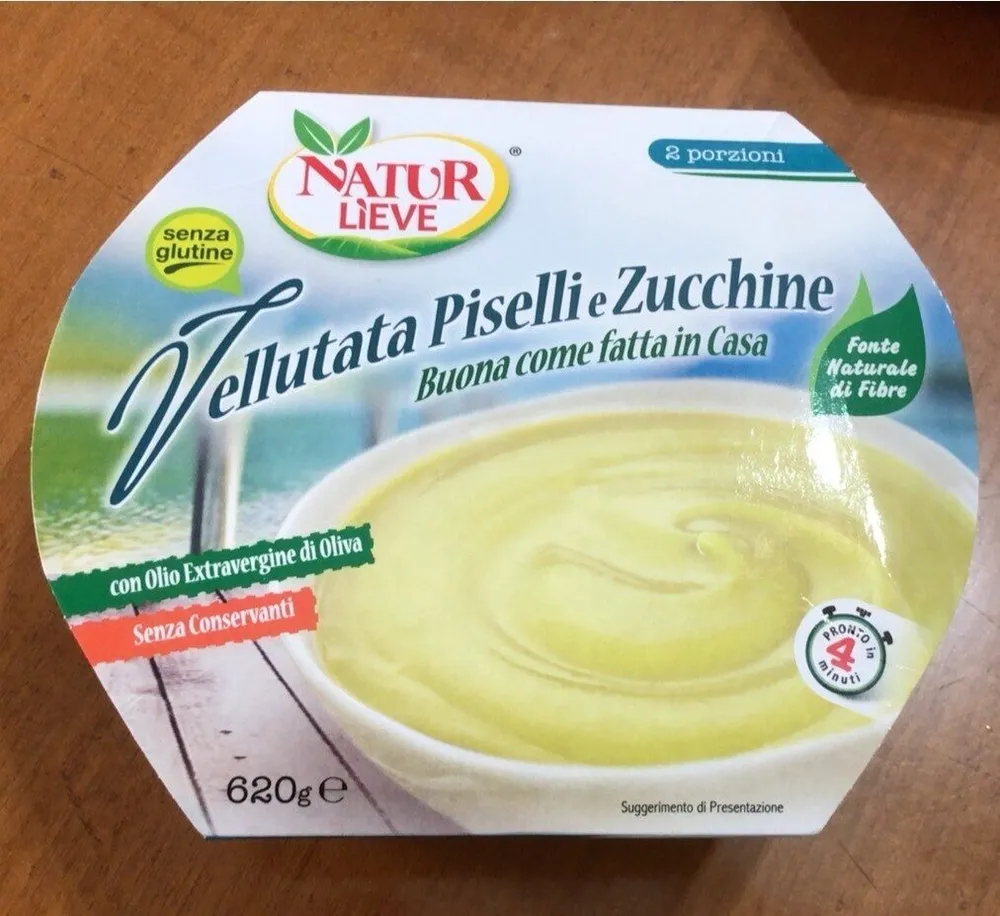 Vellutata piselli e zucchine