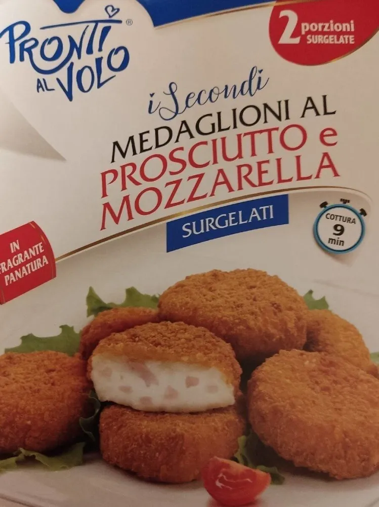 Medaglioni di prosciutto e mozzarella