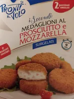 Medaglioni di prosciutto e mozzarella