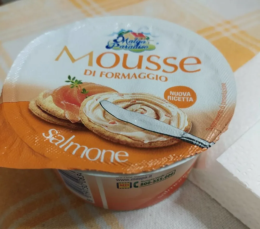 Mousse di formaggio al salmone