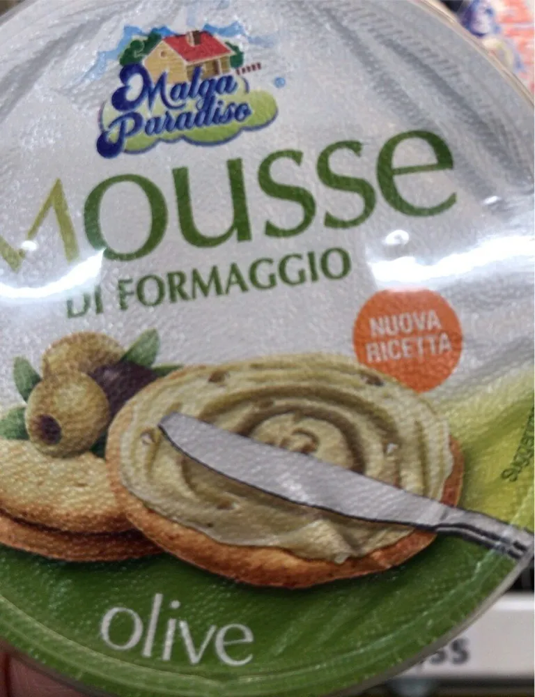 Mousse di formaggio olive