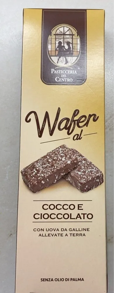 Wafer al cocco e cioccolato