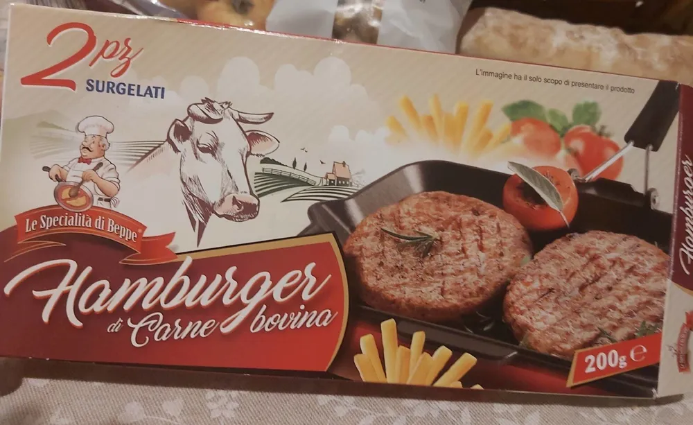 Hamburger di carne bovino
