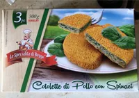 Cotolette di pollo con spinaci