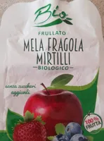 Frullato mela fragola mirtilli