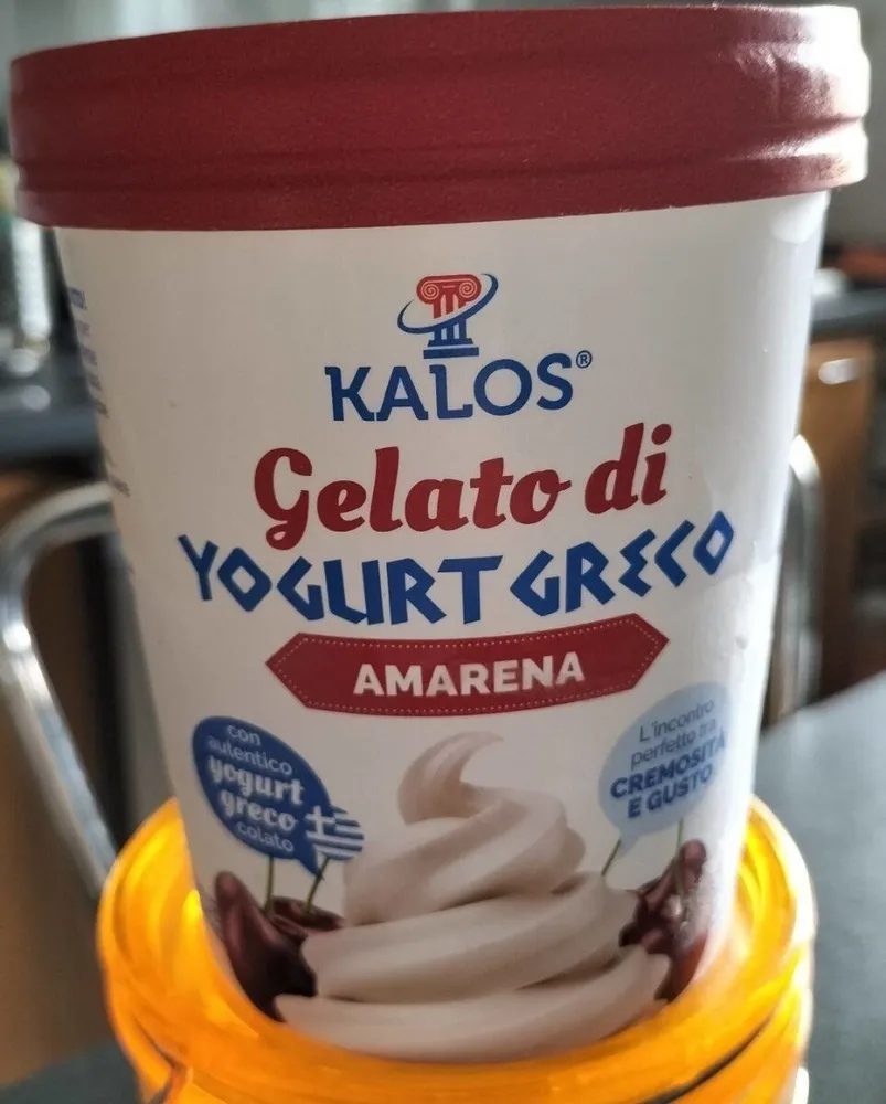 Gelato di yogurt greco amarena