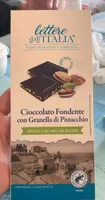 Cioccolato fondente con granella di pistacchio