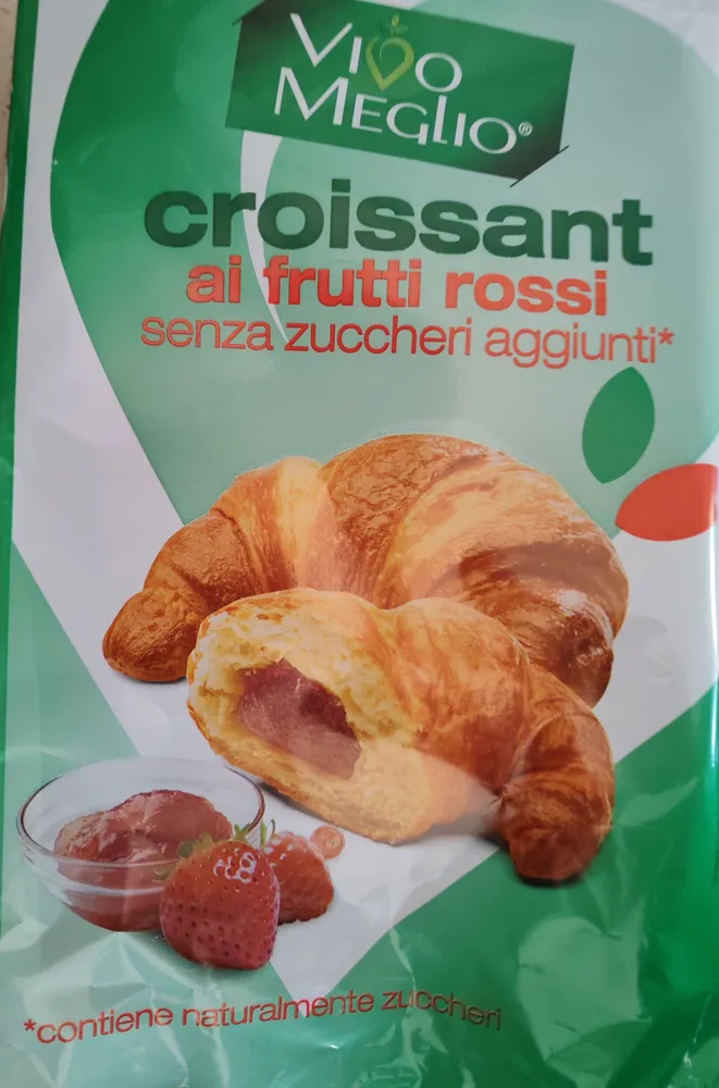 Croissant ai frutti rossi