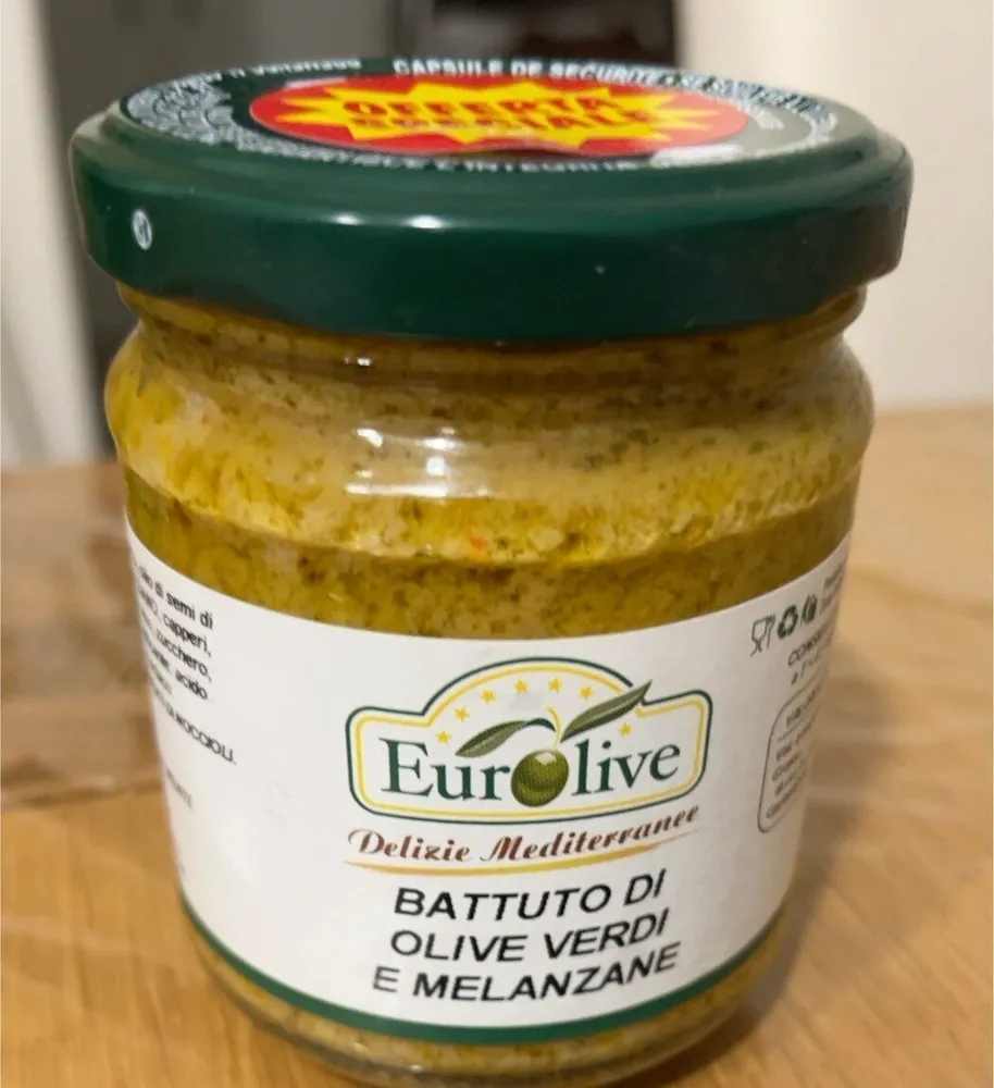 Battuto di olive verdi e melanzane