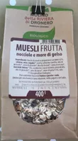 Muesli frutta nocciole e more di gelso
