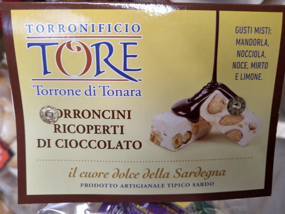 Torroncini ricoperti di cioccolato