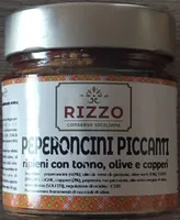 Peperoncini piccanti ripieni con tonno, olive e capperi