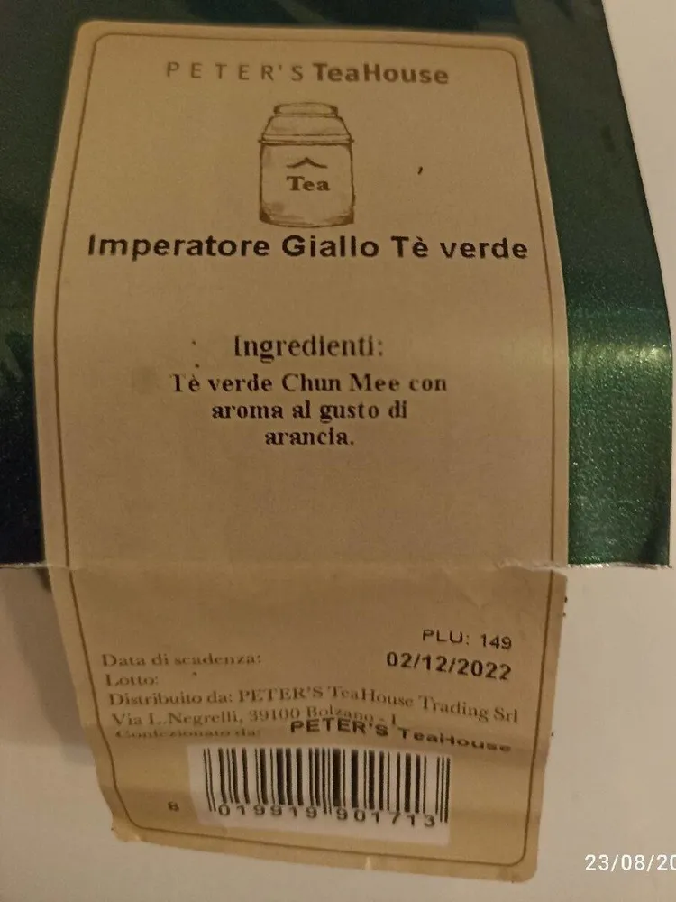 Imperatore giallo tè verde