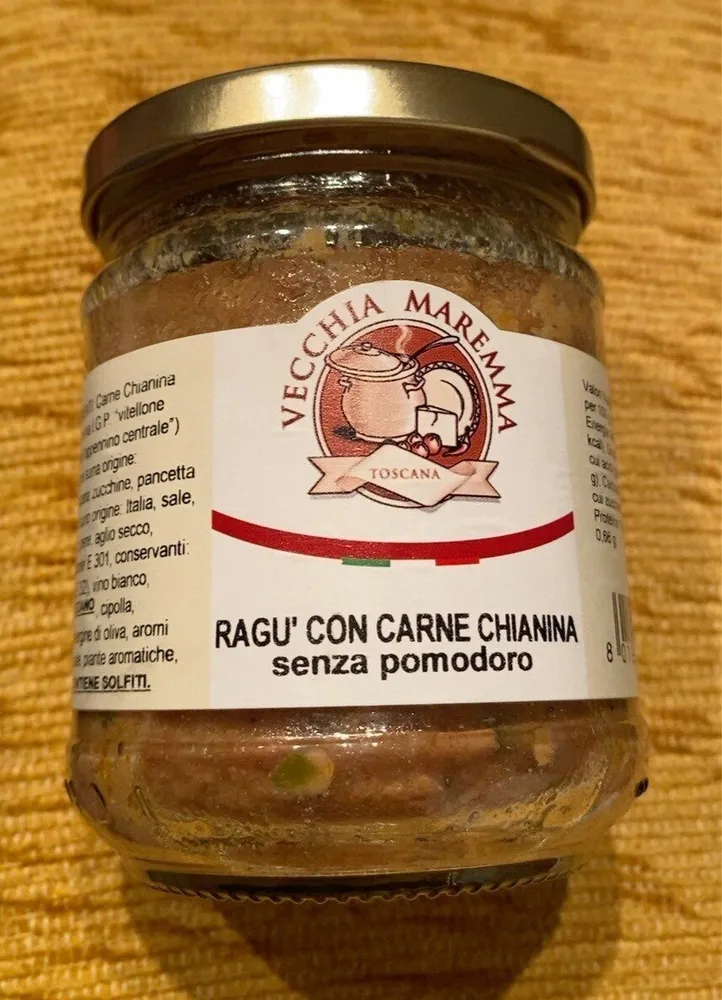 Ragù con carne chianina senza pomodoro