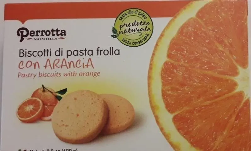 Biscotti di pasta frolla con arancia