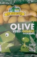 Olive verdi giganti in salamoia
