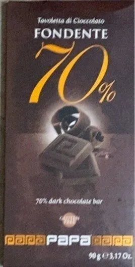 Tavoletta al cioccolato fondente 70%