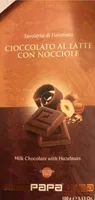 Cioccolato al latte con nocciole
