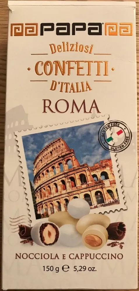 Deliziosi confetti d'Italia nocciola e cappuccino