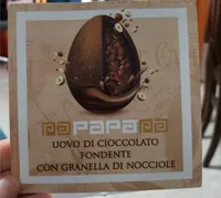 Uova di cioccolato fondente granellato