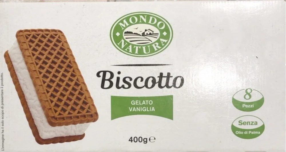 Biscotto gelato vaniglia