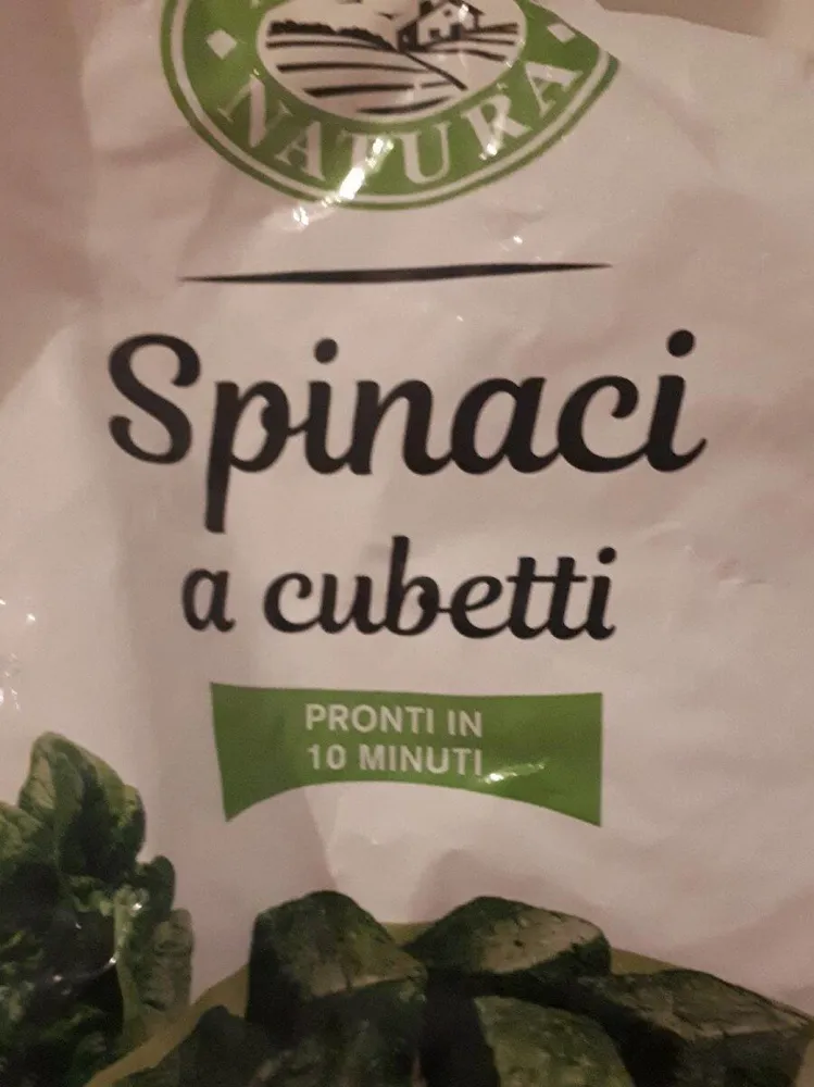 Spinaci a cubetti