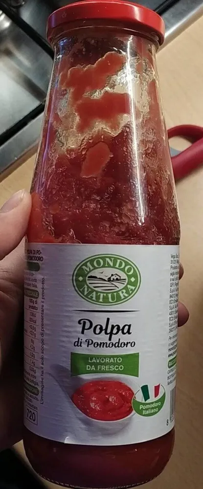 Polpa di pomodoro lavorato fresco