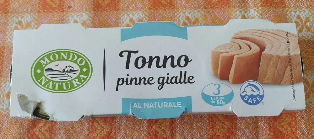 Tonno pinne gialle al naturale