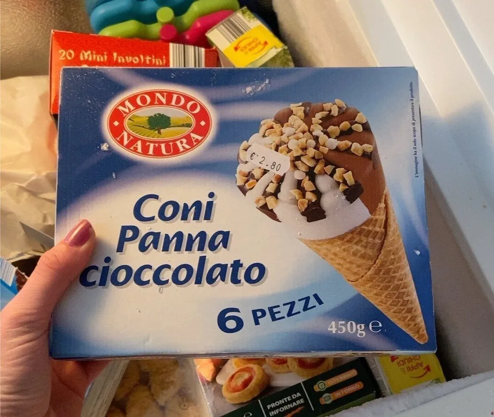 Cornetto panna cioccolato