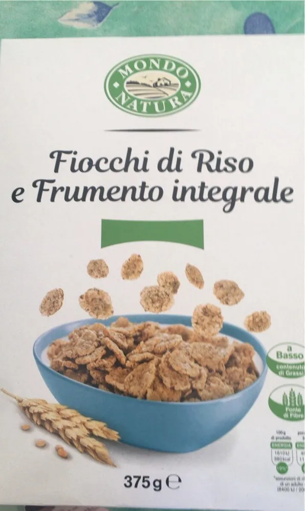fiocchi di riso e frumento integrale
