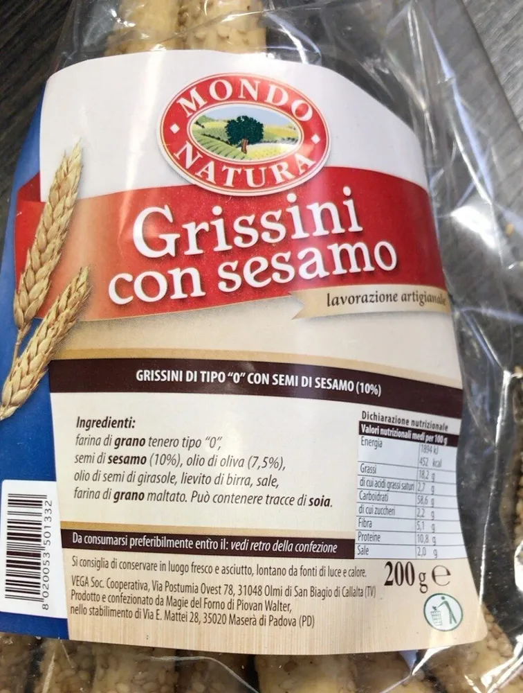 Grissini con sesamo