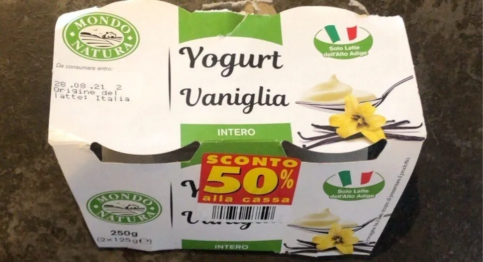 Yogurt alla vaniglia intero