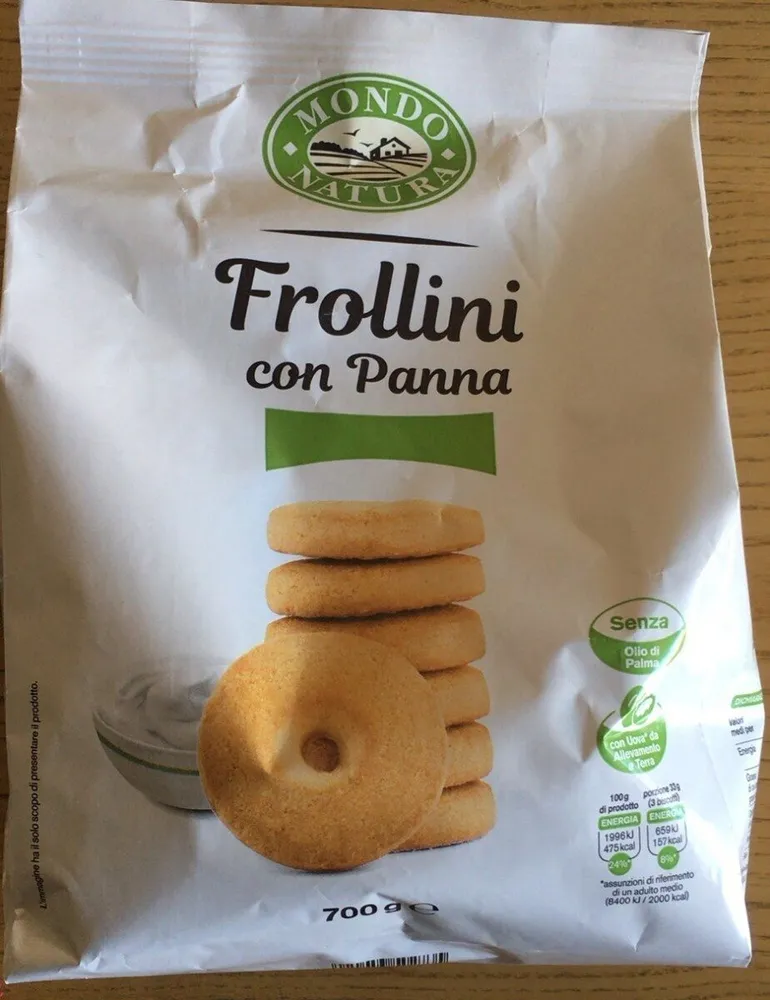 Frollini con panna