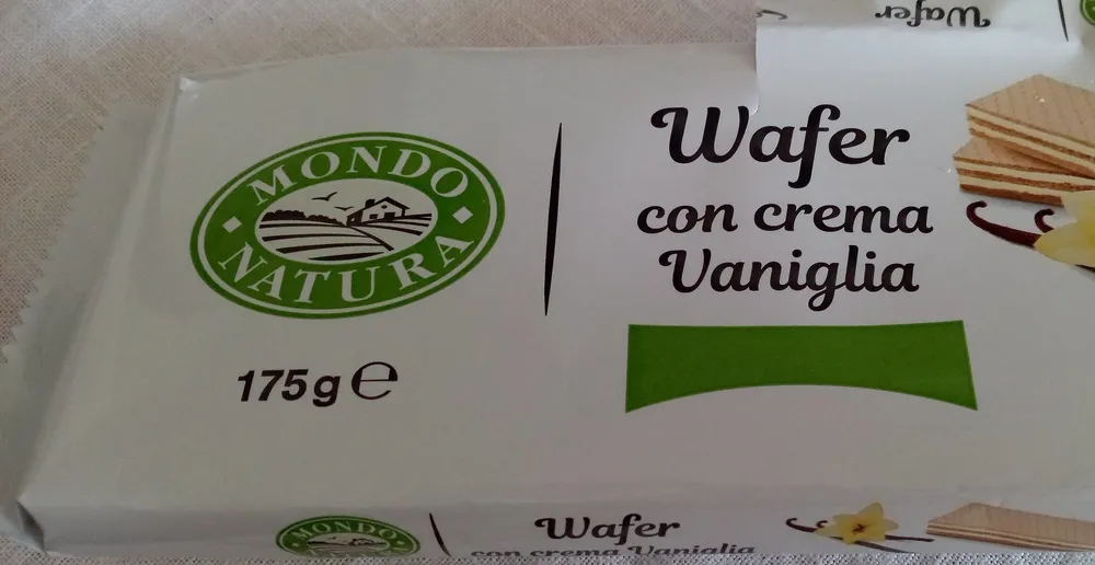 Wafer con crema vaniglia