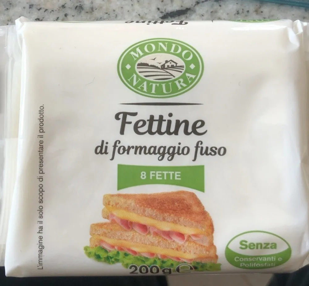 Fettine di formaggio fuso