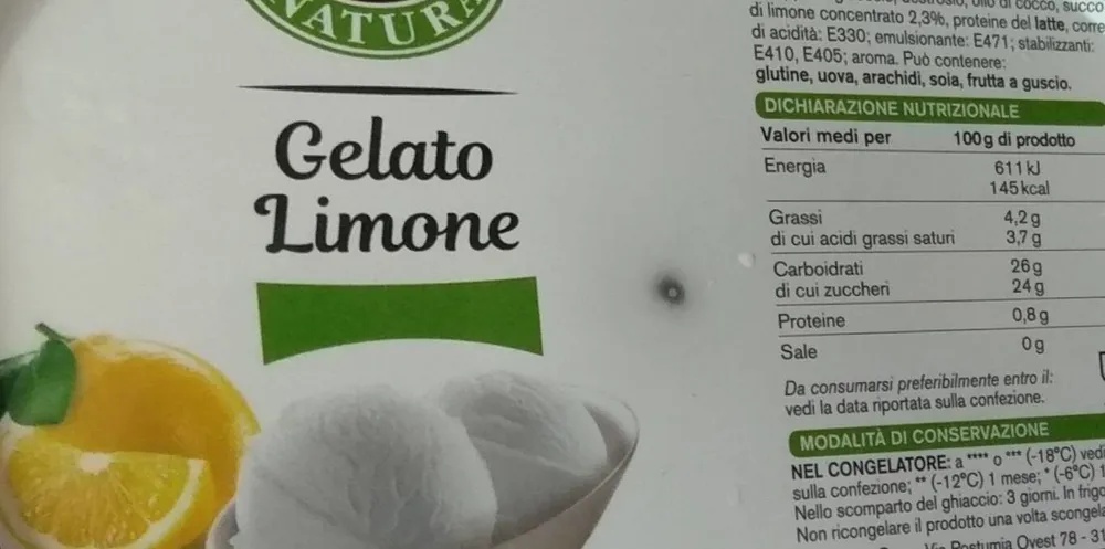 Gelato limone