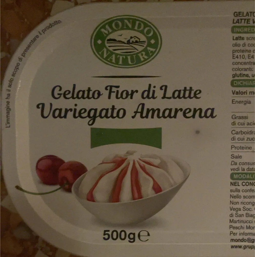 Gelaro Fior di latte variegato amarena