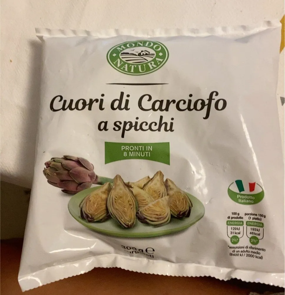 Cuori di carciofo a spicchi