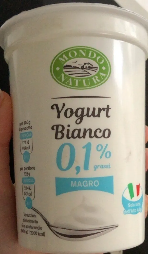 Yogurt bianco 0,1%