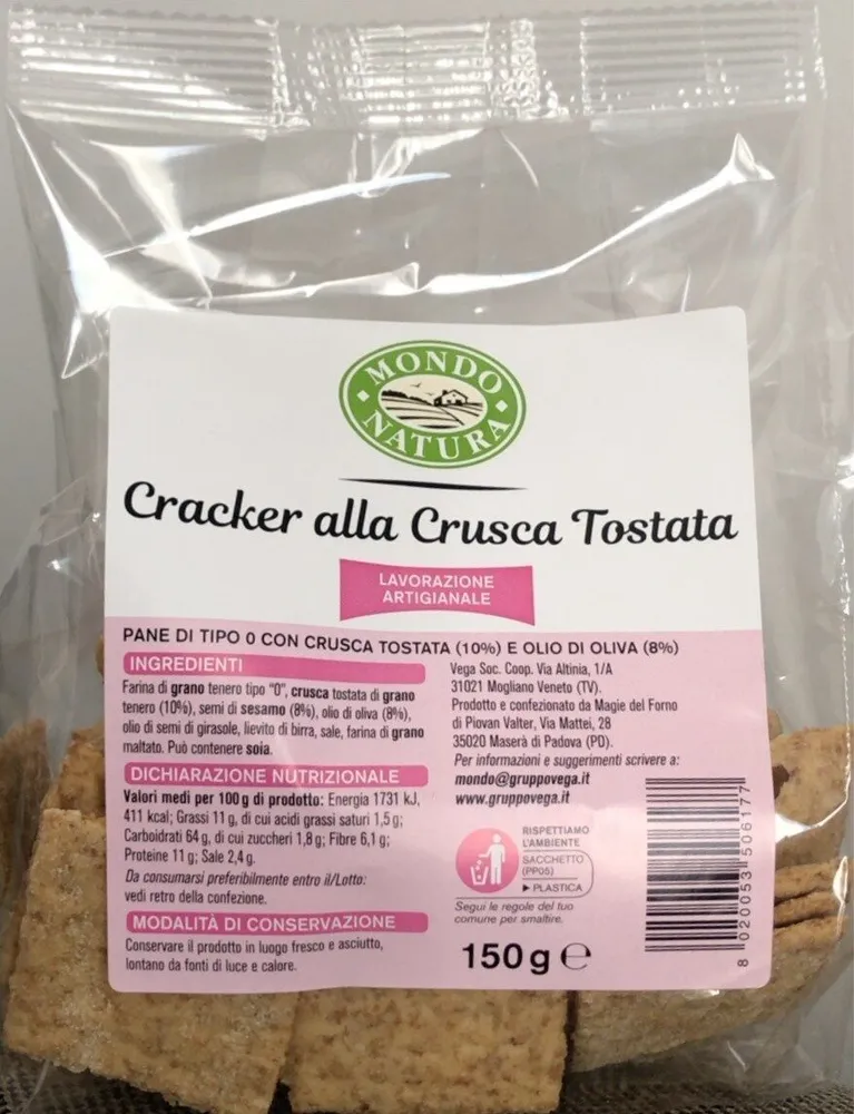 Crackers alla Crusca Tostata