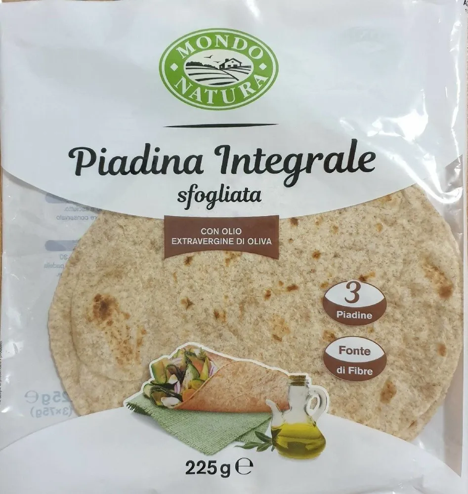 Piadina integrale sfogliata