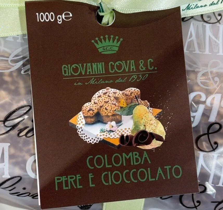 Colomba pere e cioccolato