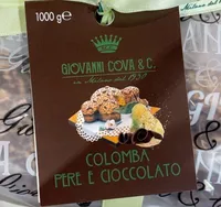 Colomba pere e cioccolato