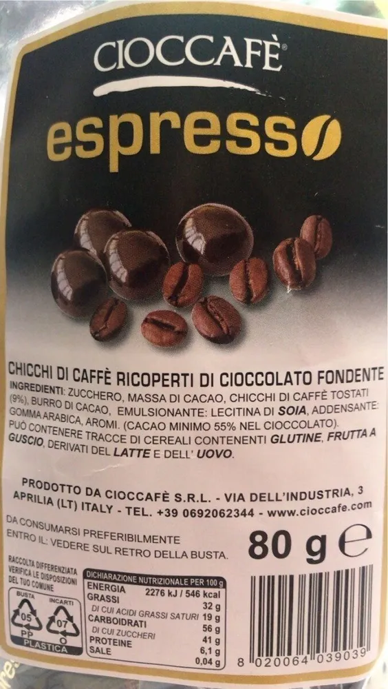 Caffè e cioccolato