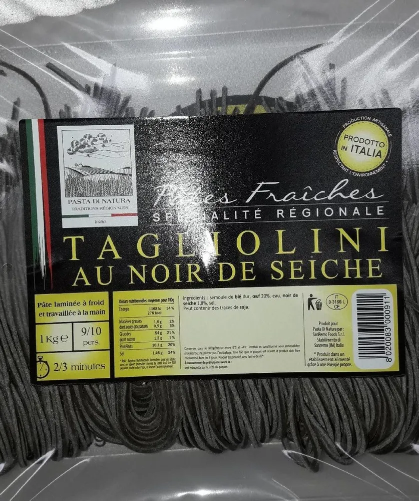 Tagliolini au noir de seiche